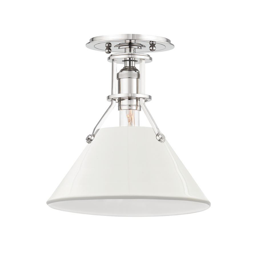 Hudson Valley Lighting Painted No.2 Semi Flush — MDS353-PN/OW