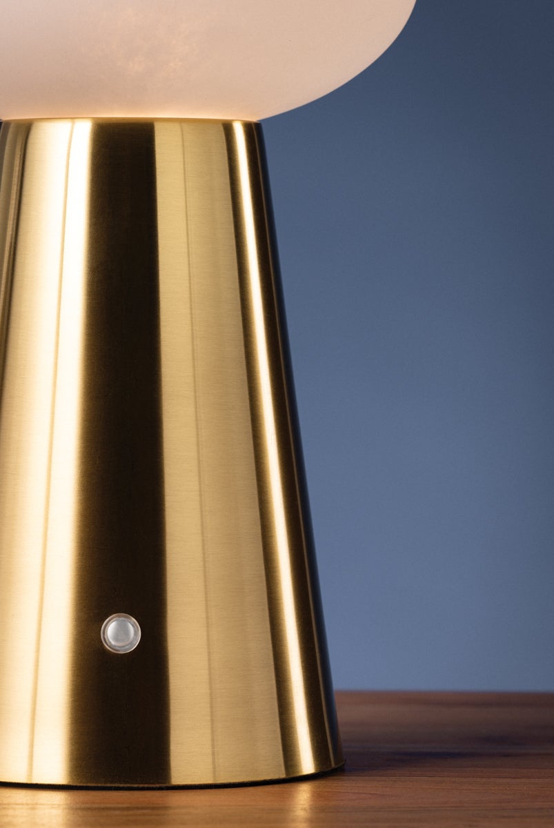 Hudson Valley Lighting CASHEL Rechargeable Table Lamp — Aged Brass