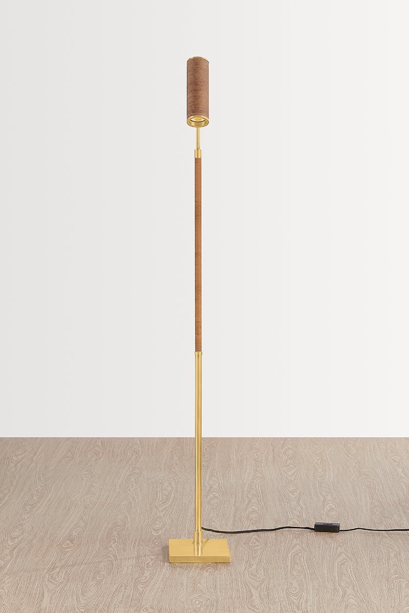 Hudson Valley Lighting NARRAGANSETT Floor Lamp — Aged Brass