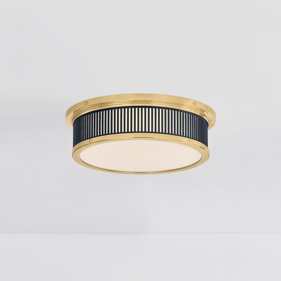 Hudson Valley Lighting Ashdown Flush Mount — MDS1901-AGB/DBL