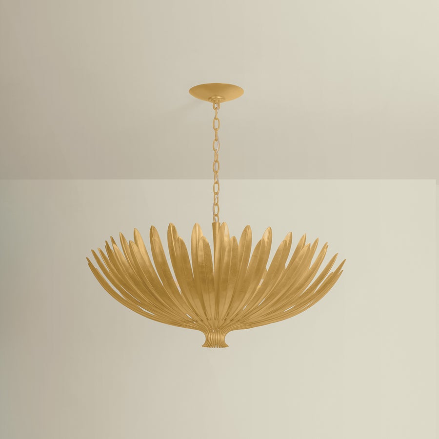 Hudson Valley Lighting Whitfield Chandelier — Vintage Gold Leaf