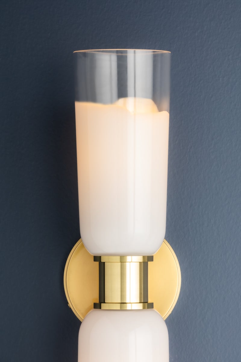 Hudson Valley Lighting WASSON Wall Sconce — Aged Brass