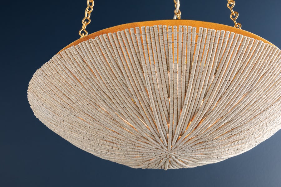 Hudson Valley Lighting SUMMERSIDE Pendant — Vintage Gold Leaf