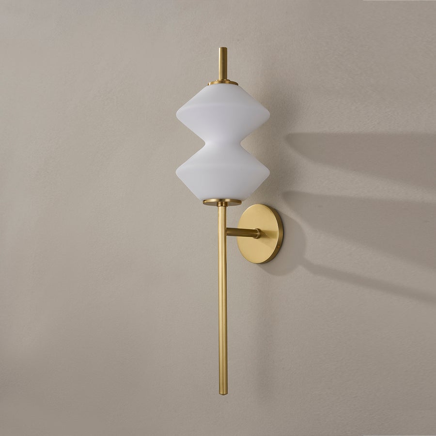 Hudson Valley Lighting Barrow Wall Sconce — Aged Brass