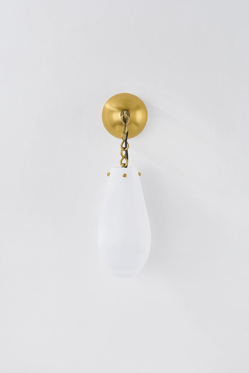 Hudson Valley Lighting CLARKSTOWN Wall Sconce — Aged Brass