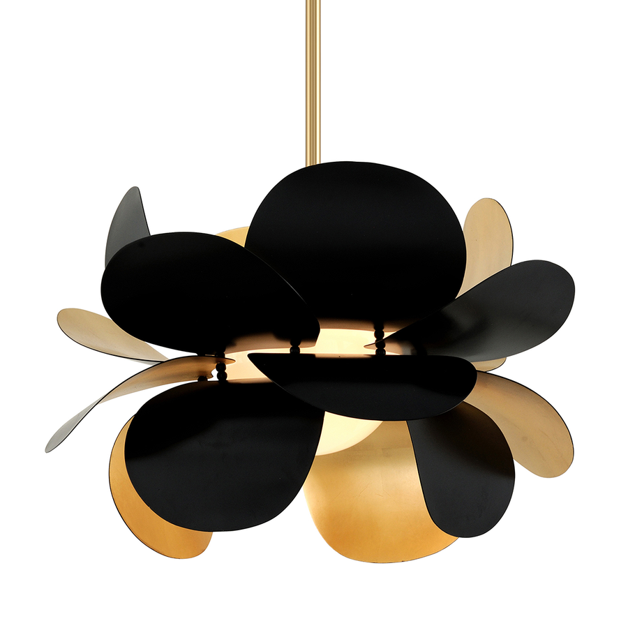 Corbett Lighting Ginger Chandelier — 308-42-GL/SBK