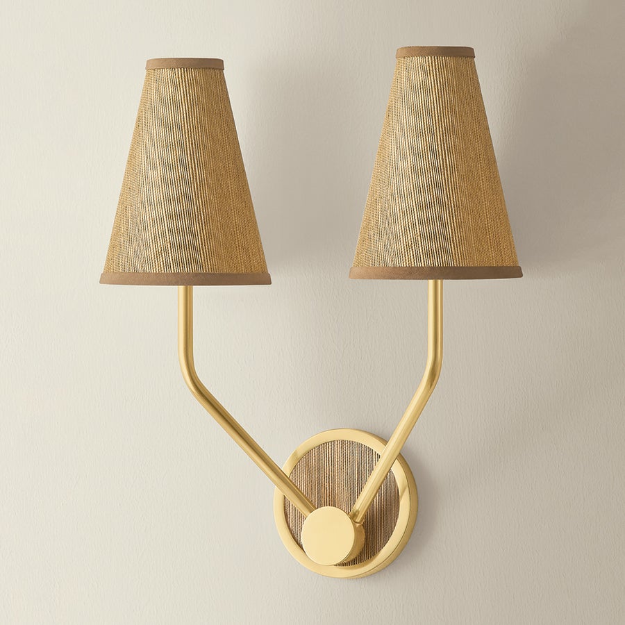 Hudson Valley Lighting Buskirk Wall Sconce — Aged Brass