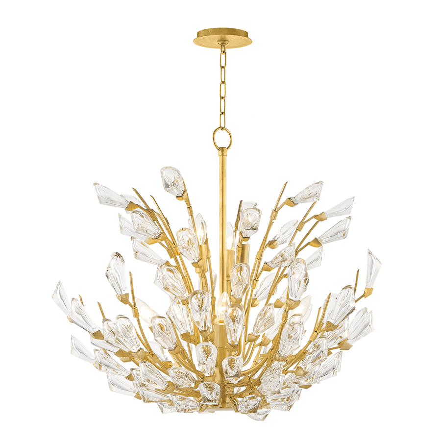 Hudson Valley Lighting Tulip Chandelier — Gold Leaf