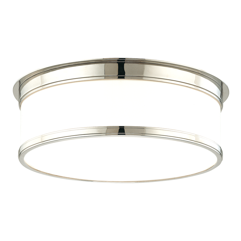 Hudson Valley Lighting Geneva Flush Mount — Polished Nickel