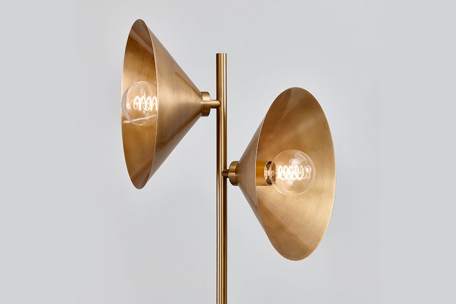 Troy Lighting Bash Floor Lamp — PFL1064-PBR