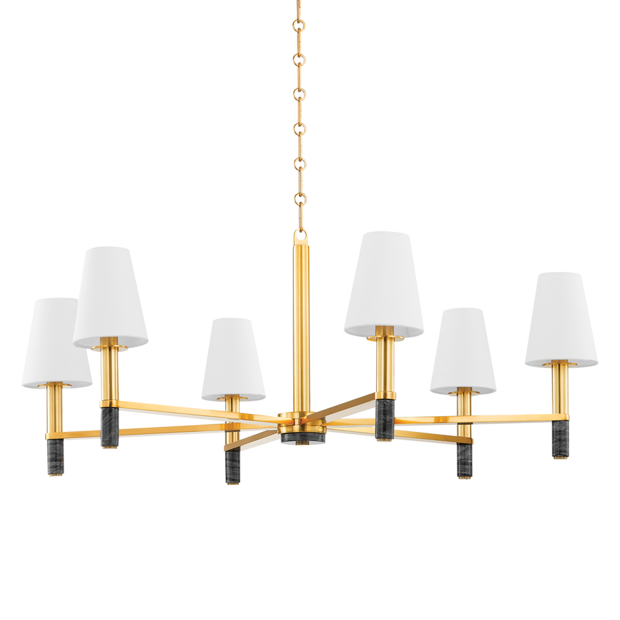 Hudson Valley Lighting MONTREAL Chandelier — Aged Brass