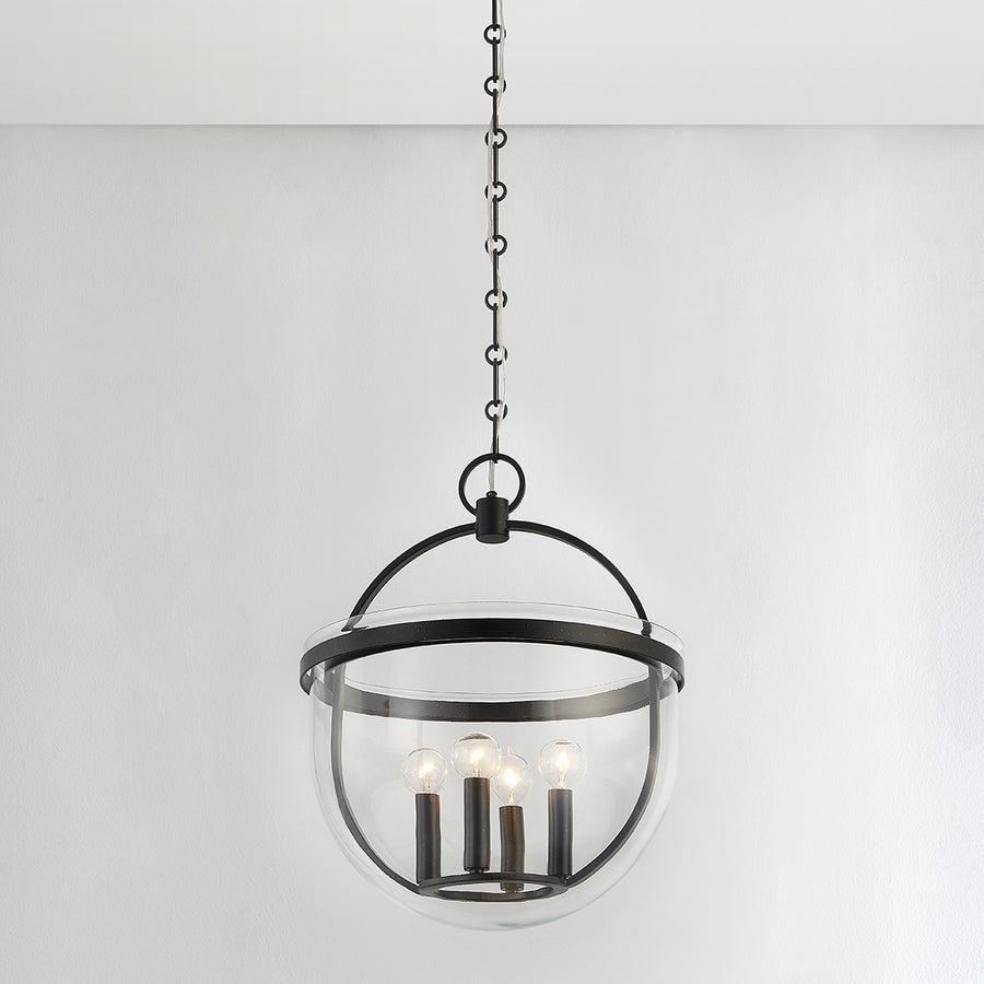 Hudson Valley Lighting Malloy Lantern — Aged Iron