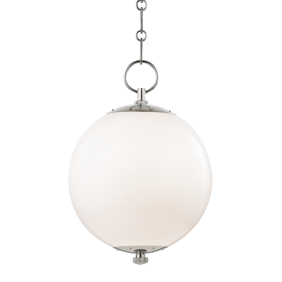 Hudson Valley Lighting Sphere No.1 Pendant — Polished Nickel