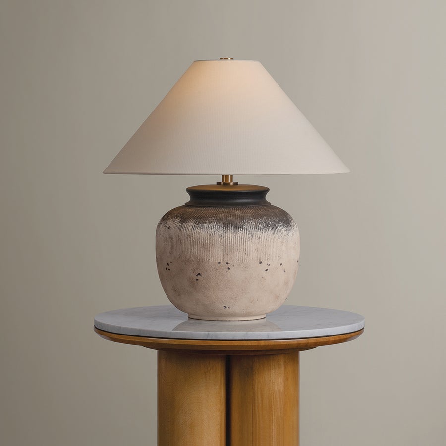 Troy Lighting Unearthed Table Lamp — PTL1723-PBR/CFH