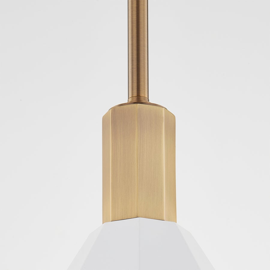 Troy Lighting HUNTLEY Pendant — F8322-PBR/SWH