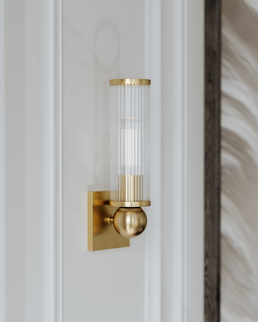 Hudson Valley Lighting Malone Wall Sconce — Aged Brass