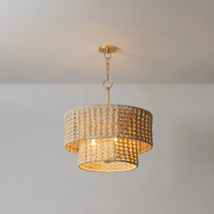 Hudson Valley Lighting YORKHILL PENDANT — Vintage Gold Leaf