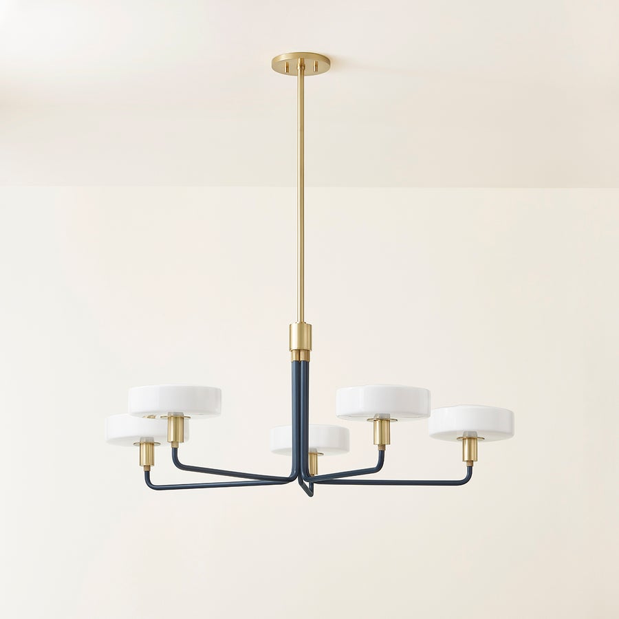 Mitzi Aston Chandelier — H886805-AGB/SBL