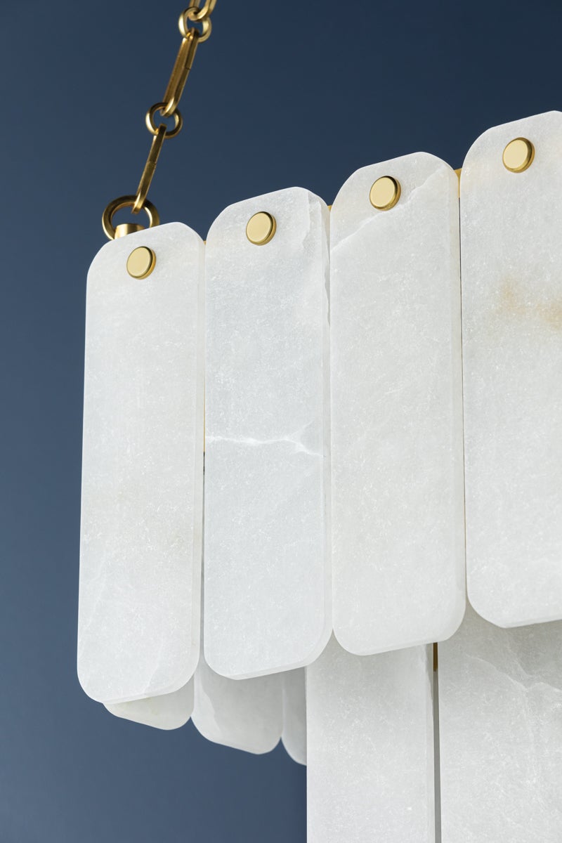 Hudson Valley Lighting MOISSANITE CHANDELIER — Aged Brass