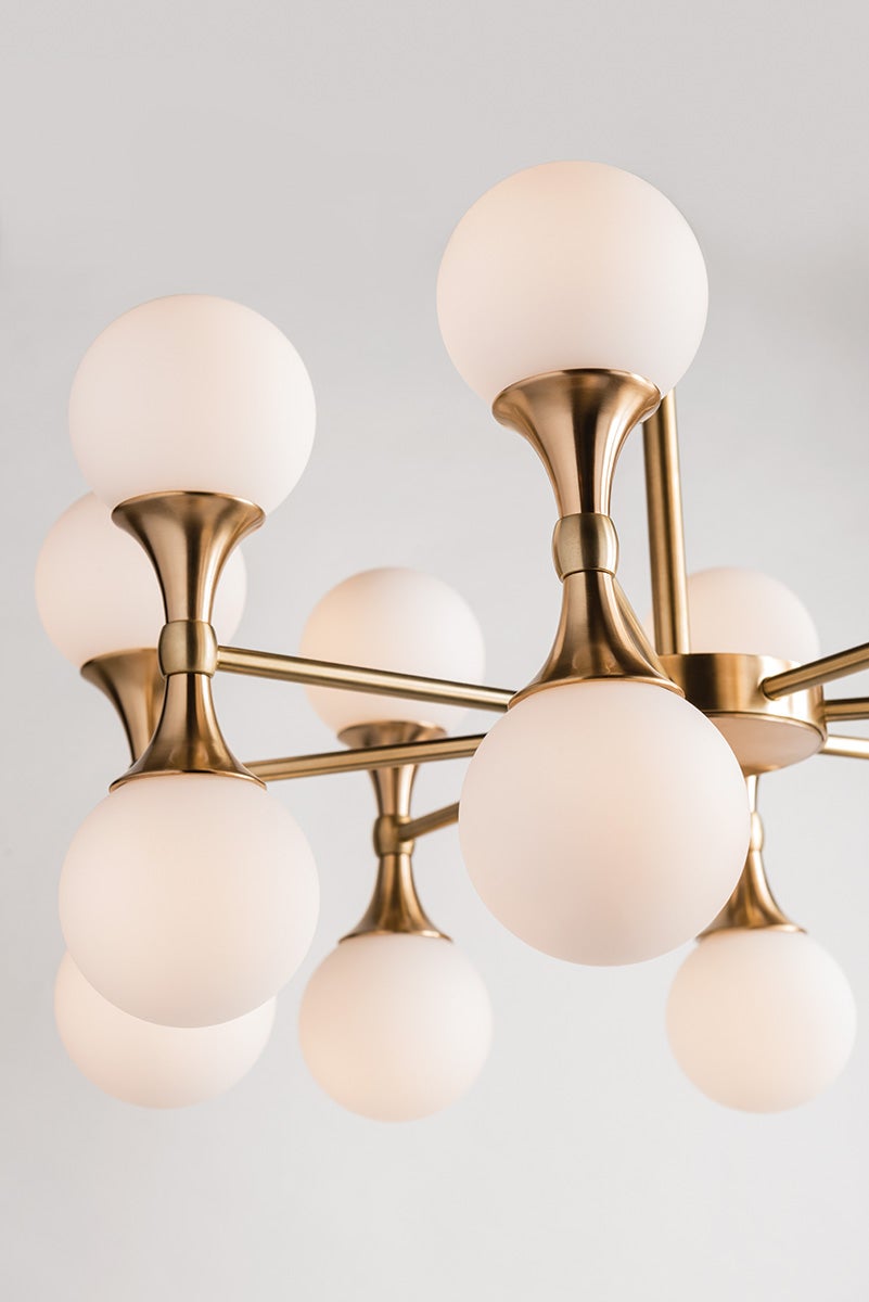 Hudson Valley Lighting Astoria Chandelier — Aged Brass