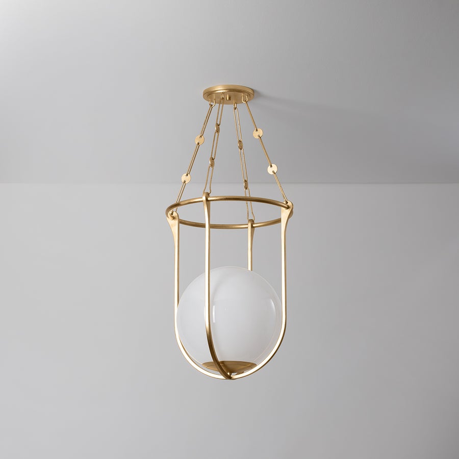 Hudson Valley Lighting VERBANK LANTERN — Vintage Gold Leaf