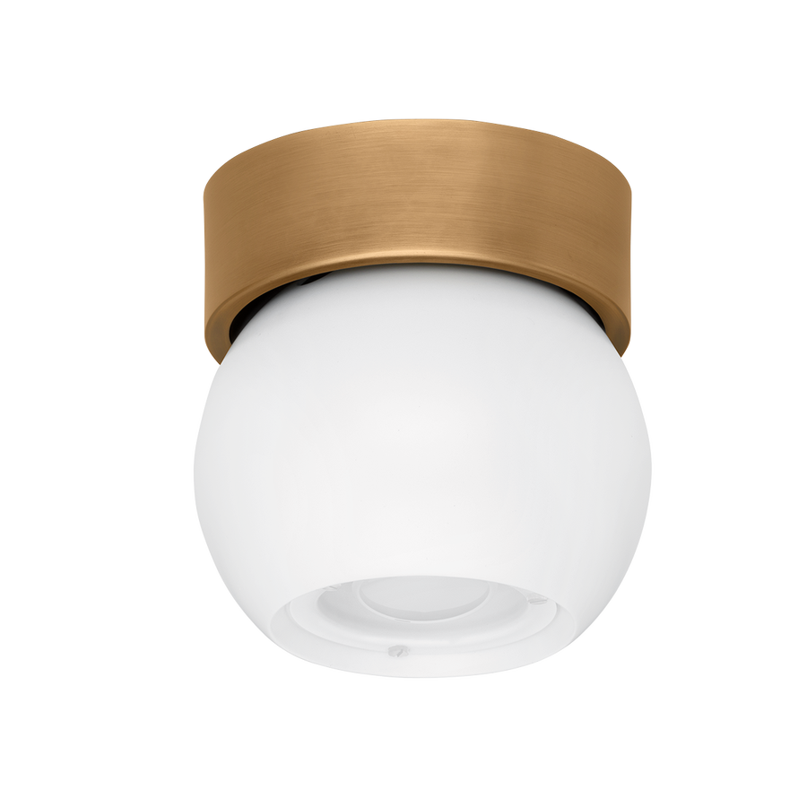 Troy Lighting ODIN Flush Mount — C1406-PBR/SWH
