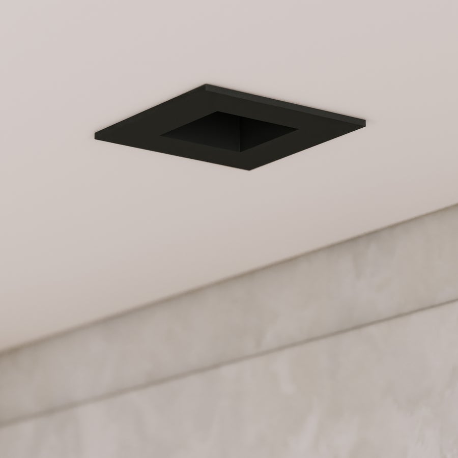 CSL CSL Forme 3" LED Recessed Downlight, Remodel, Square Black Trim, 2700K — DLT3RIC-27-SFSTBK