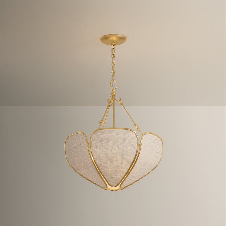 Hudson Valley Lighting Bayville Pendant — Vintage Gold Leaf