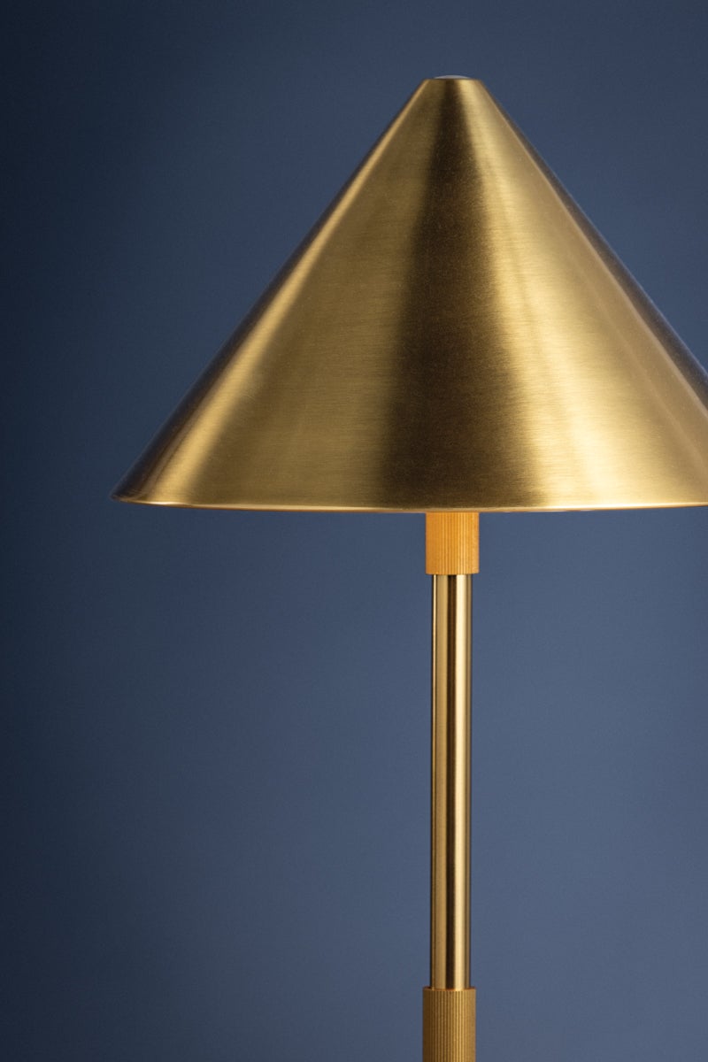 Hudson Valley Lighting SALMA Rechargeable Table Lamp — Aged Brass