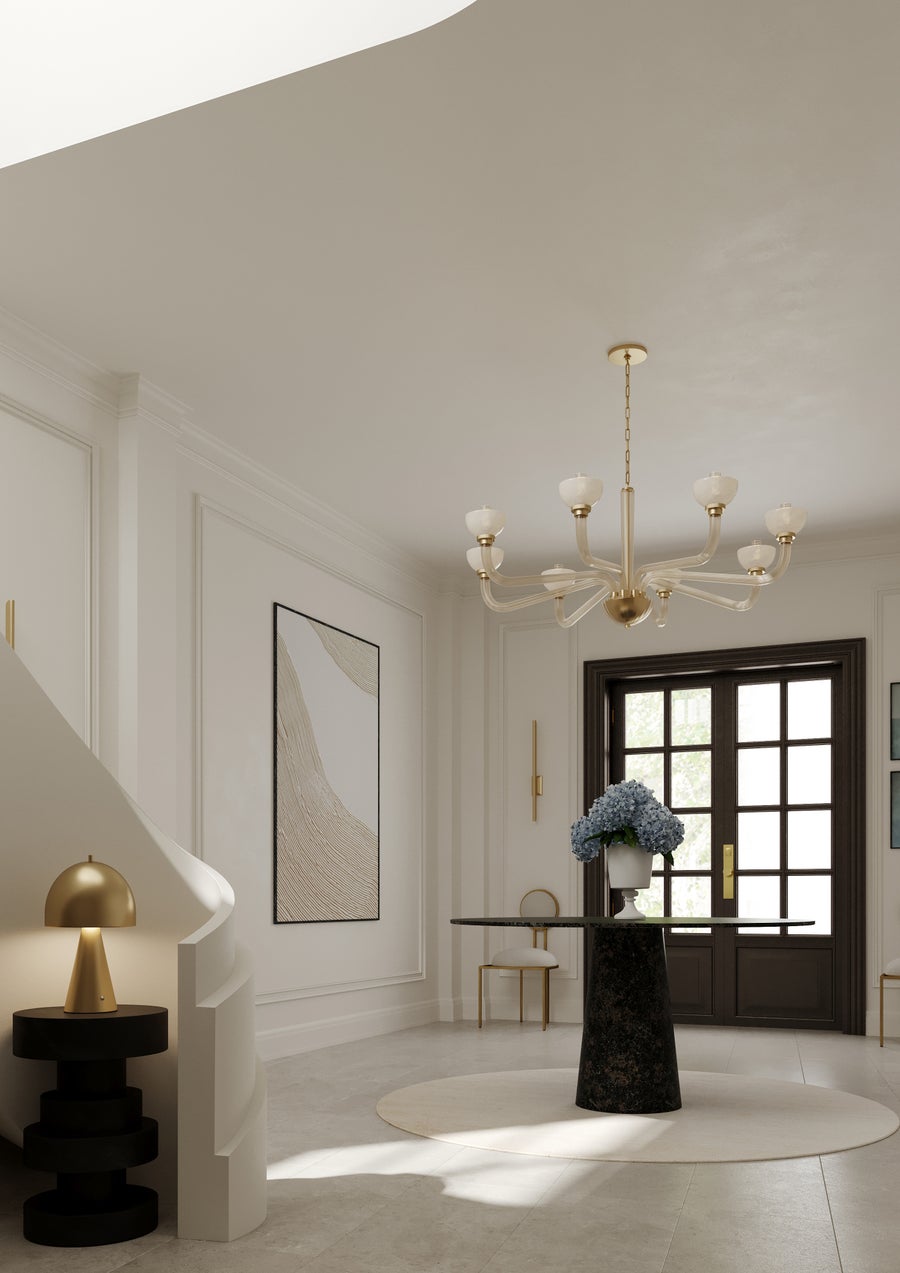 Hudson Valley Lighting ST. LAWRENCE Chandelier — Aged Brass