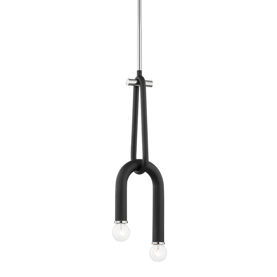 Mitzi Whit Pendant — H382702-PN/BK