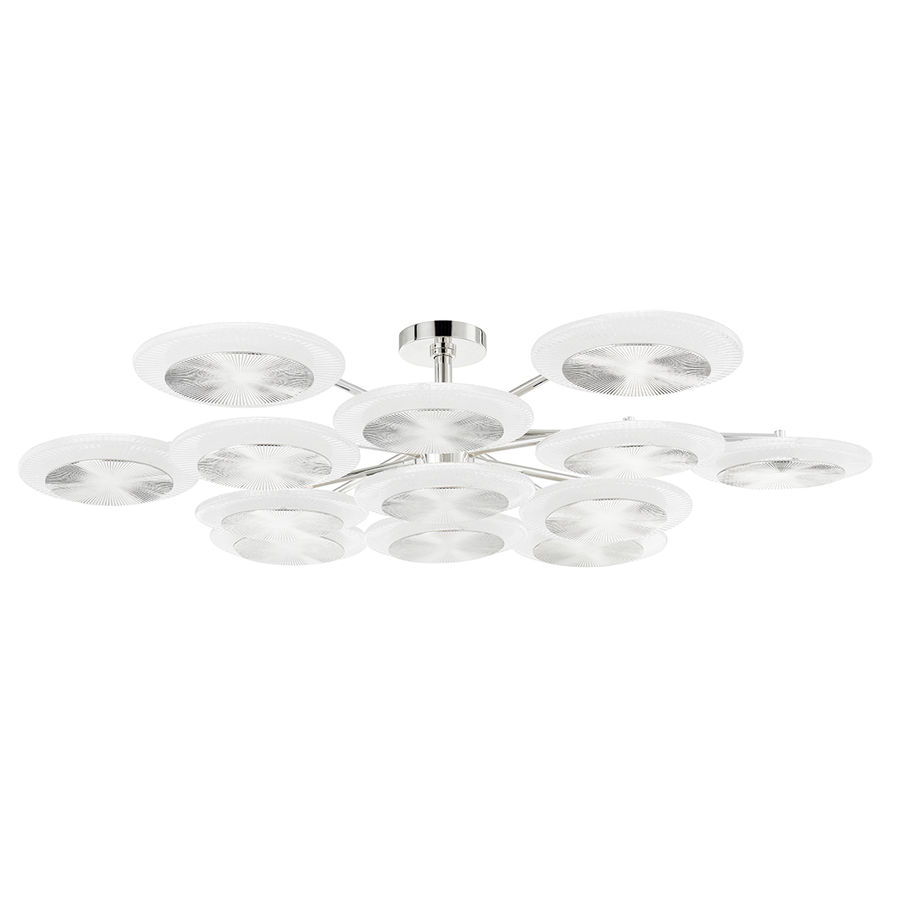 Corbett Lighting Topaz Semi Flush — 328-57-PN