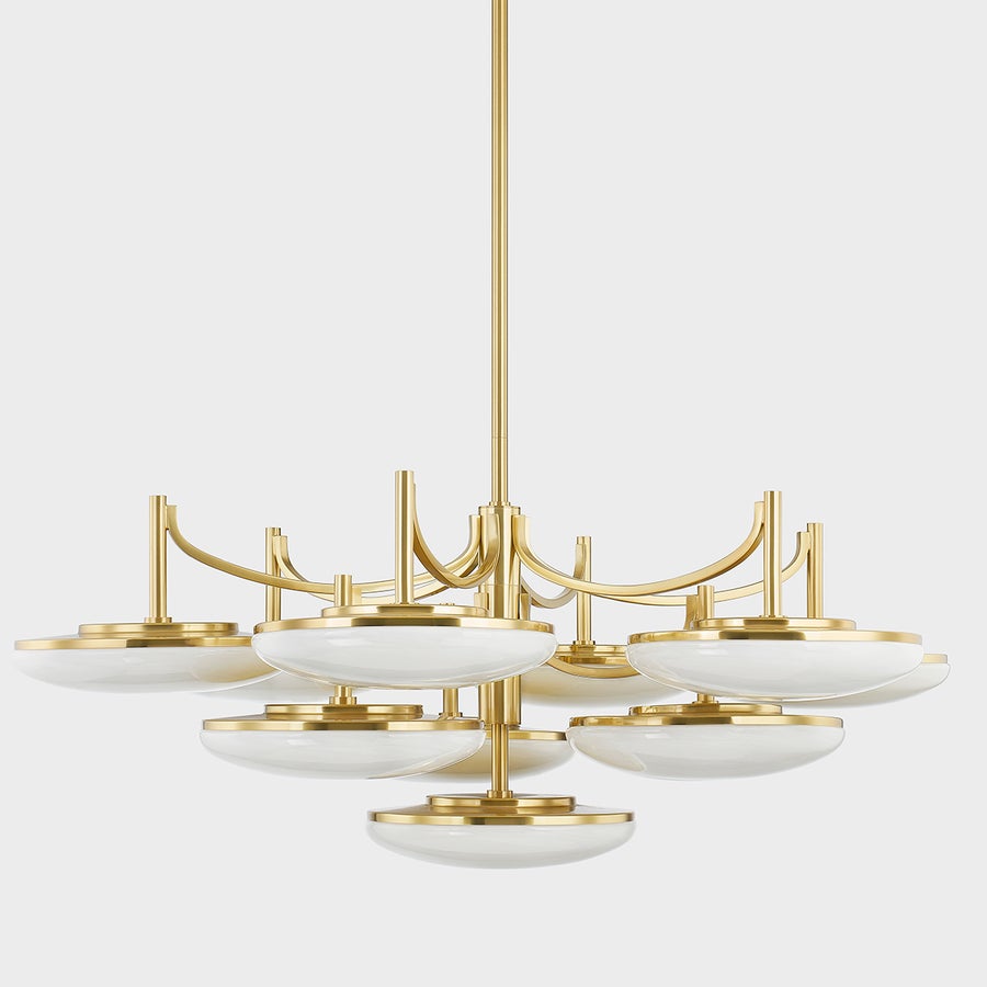 Hudson Valley Lighting BREGMAN Chandelier — Aged Brass