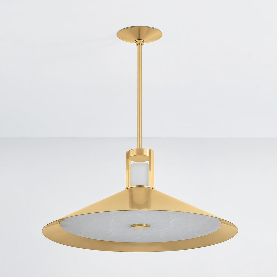 Hudson Valley Lighting CLERMONT PENDANT — Aged Brass
