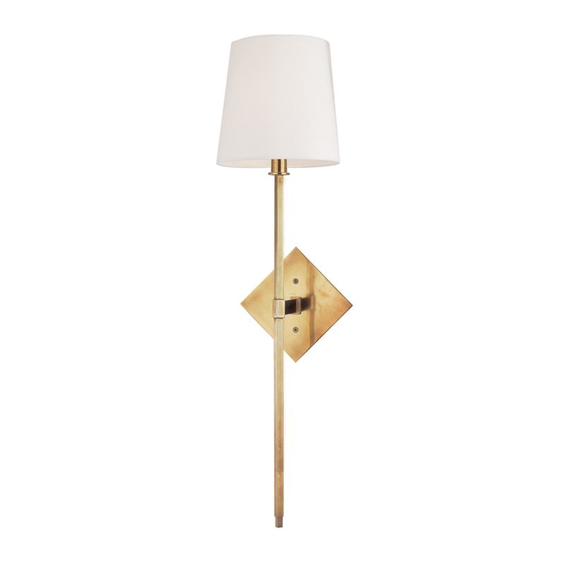 Hudson Valley Lighting Cortland Wall Sconce — Aged Brass