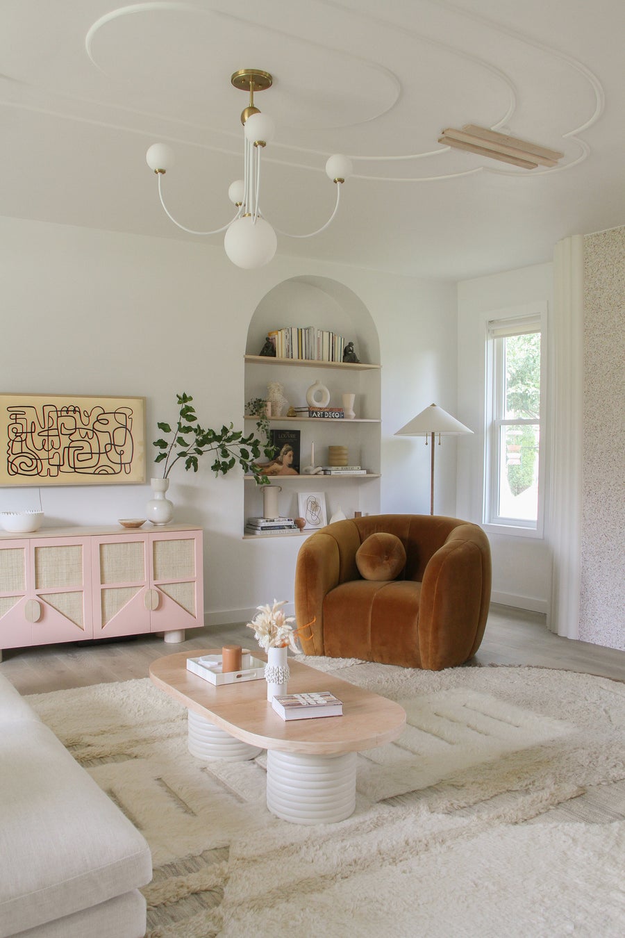 Hudson Valley Lighting Flare Floor Lamp — Aged Brass