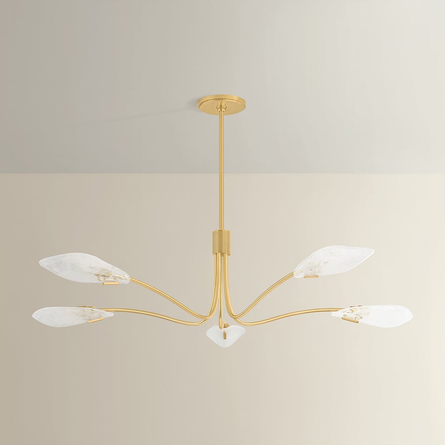Hudson Valley Lighting Tenafly Chandelier — Aged Brass