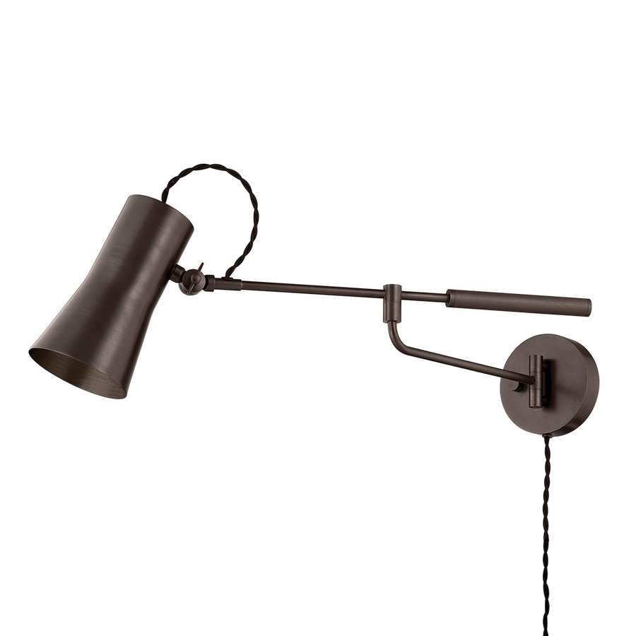 Troy Lighting NOVEL Plug-in Sconce — PTL1308-BRZ