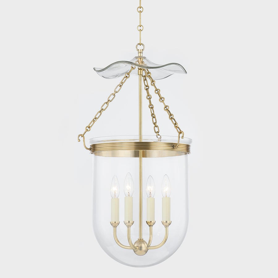 Hudson Valley Lighting ROUSHAM Lantern — Aged Brass