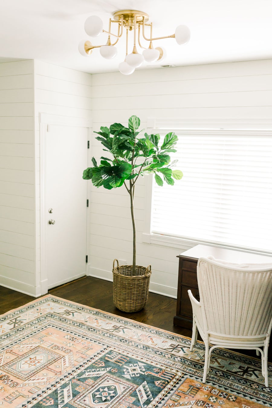 Hudson Valley Lighting Fleming Semi Flush — Aged Brass