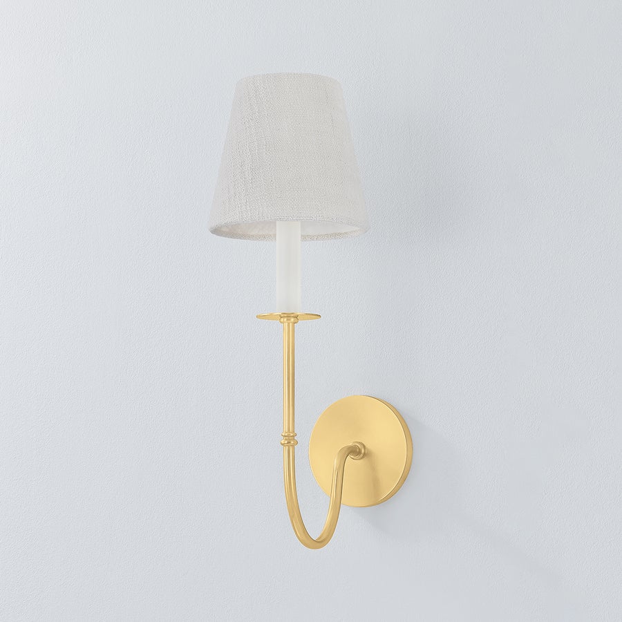 Hudson Valley Lighting Amina Wall Sconce — Aged Brass