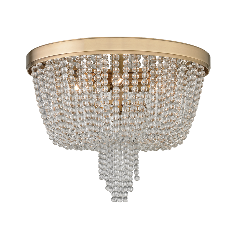 Hudson Valley Lighting Royalton Flush Mount — Aged Brass