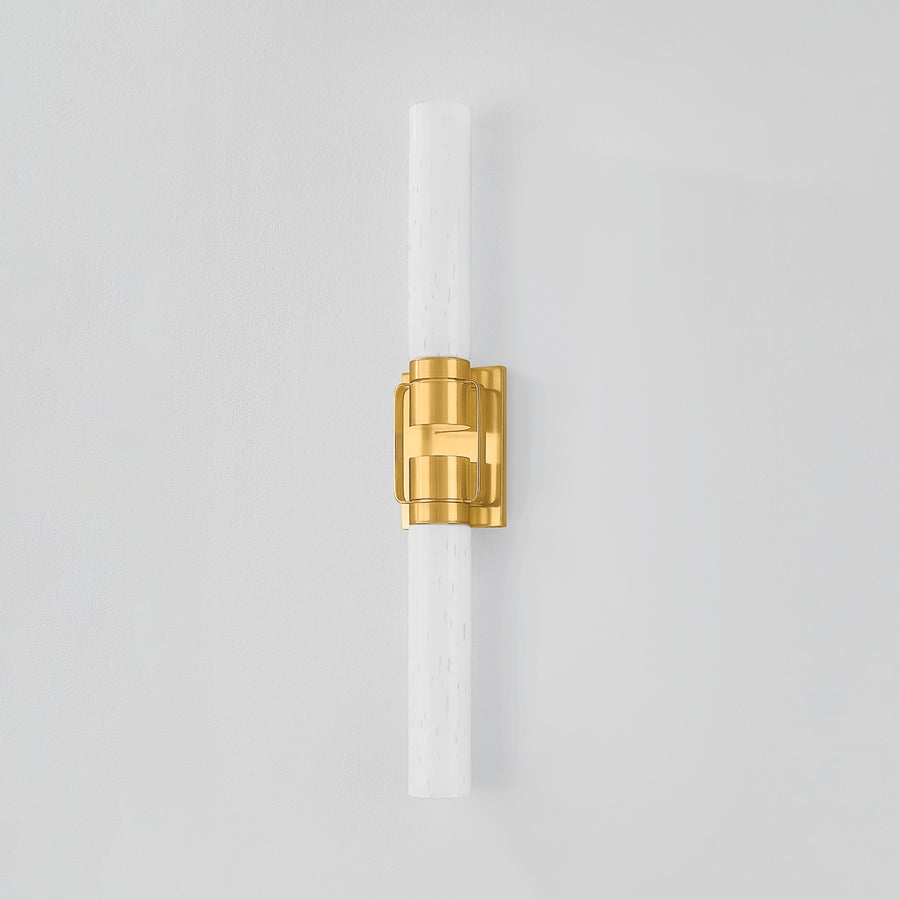 Hudson Valley Lighting GLEN OAKS Wall Sconce — Aged Brass