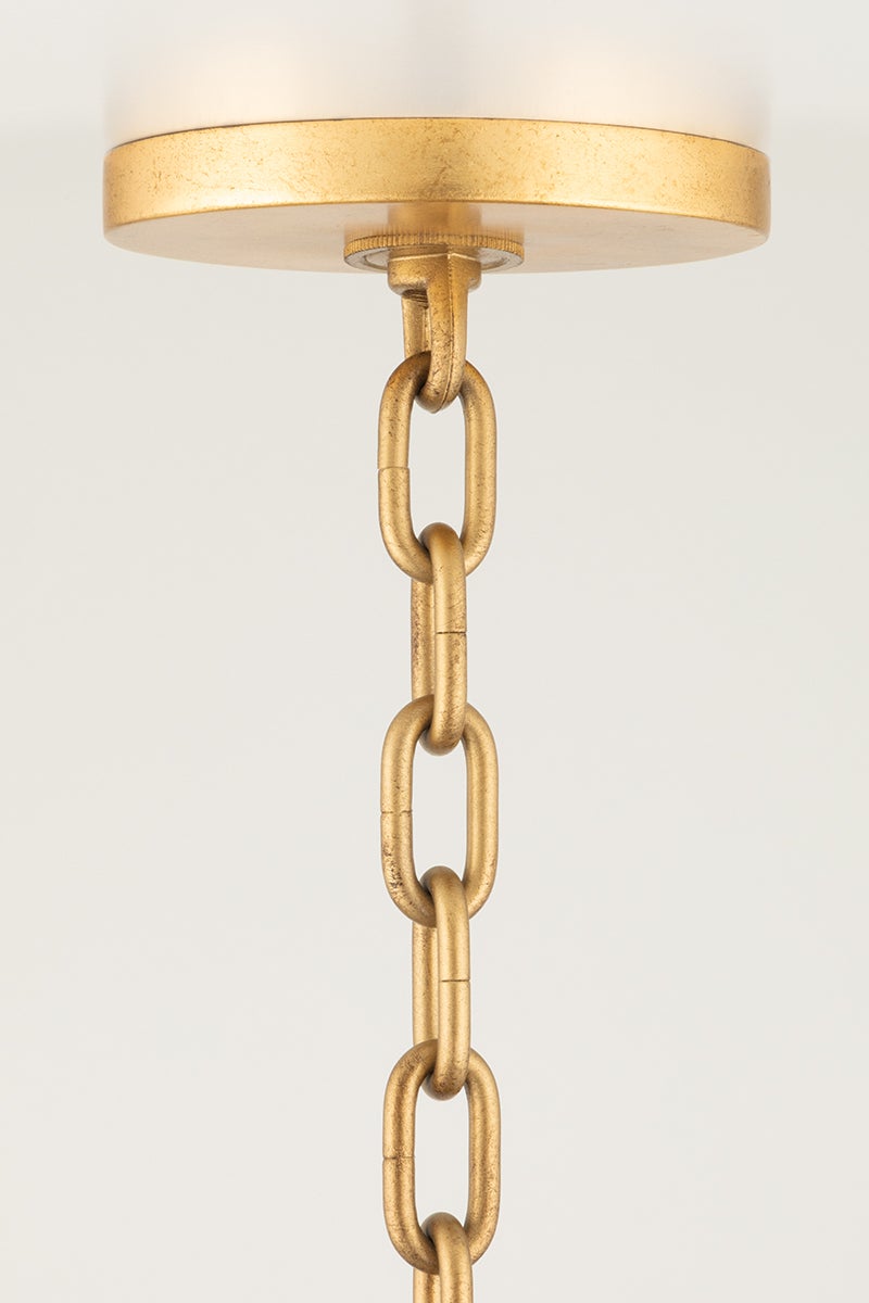 Hudson Valley Lighting Woodlawn Pendant — Vintage Gold Leaf