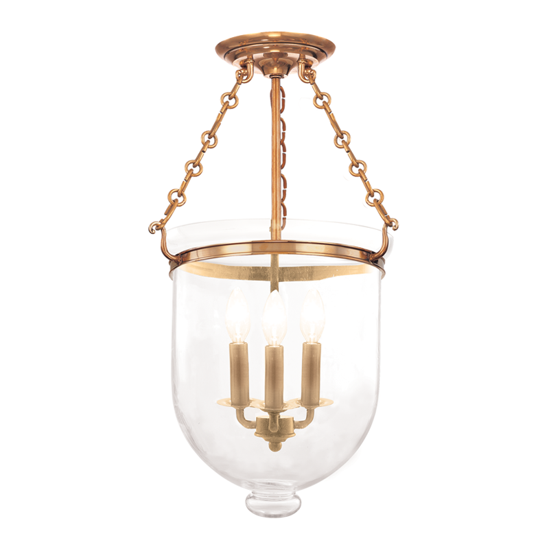 Hudson Valley Lighting Hampton Semi Flush — 253-AGB-C1