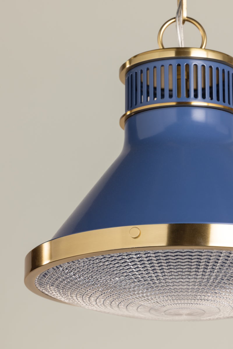 Hudson Valley Lighting Highclere Pendant — MDS2404-AGB/FBL