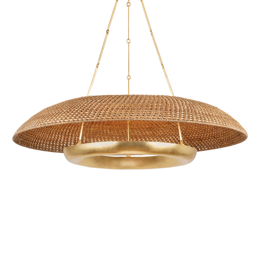 Hudson Valley Lighting OAKLYN Chandelier — Vintage Gold Leaf