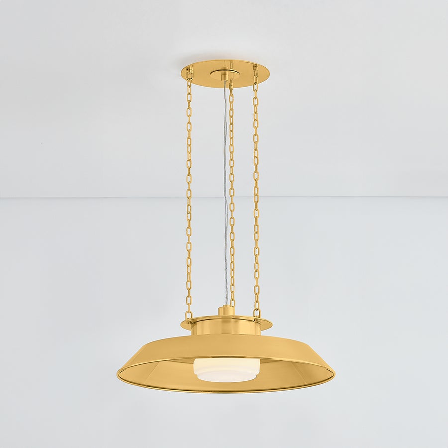 Hudson Valley Lighting WOODROW Pendant — Aged Brass