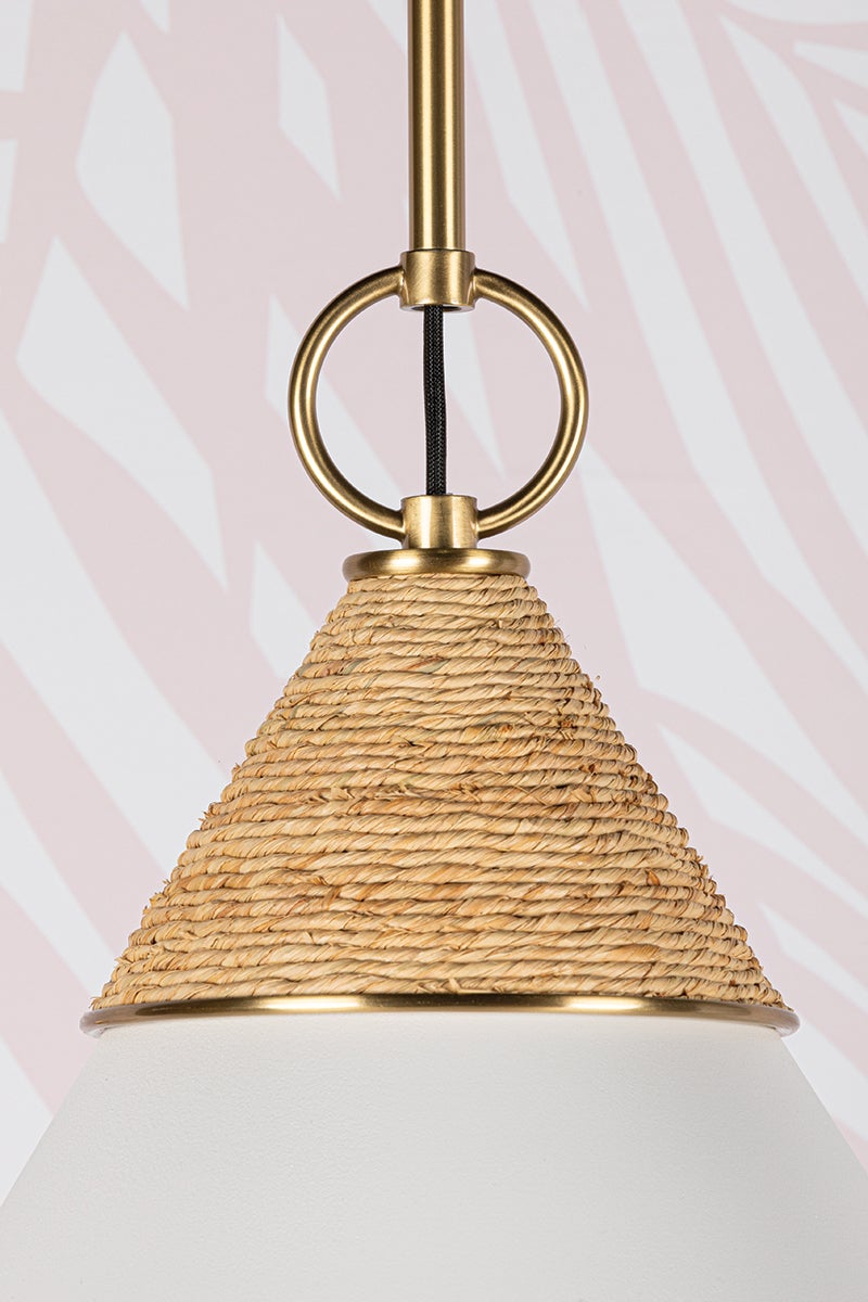 Mitzi Mica Pendant — H709701S-AGB/TWH