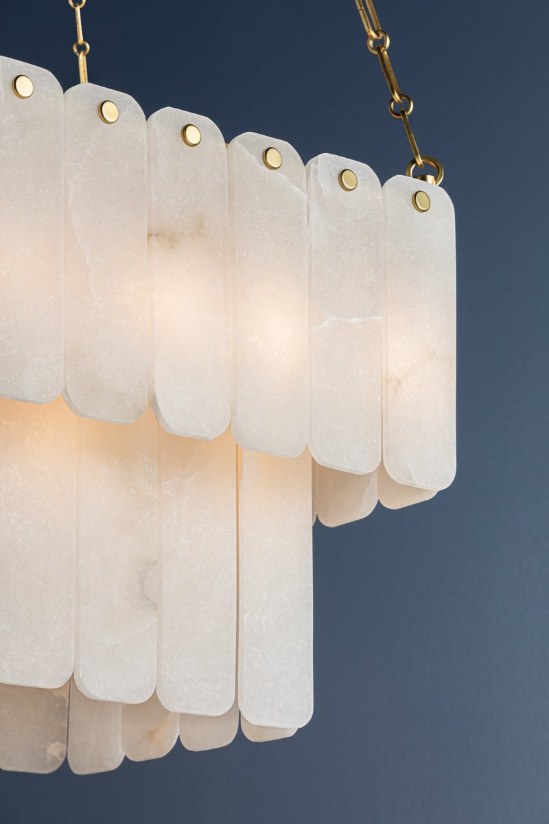 Hudson Valley Lighting MOISSANITE CHANDELIER — Aged Brass